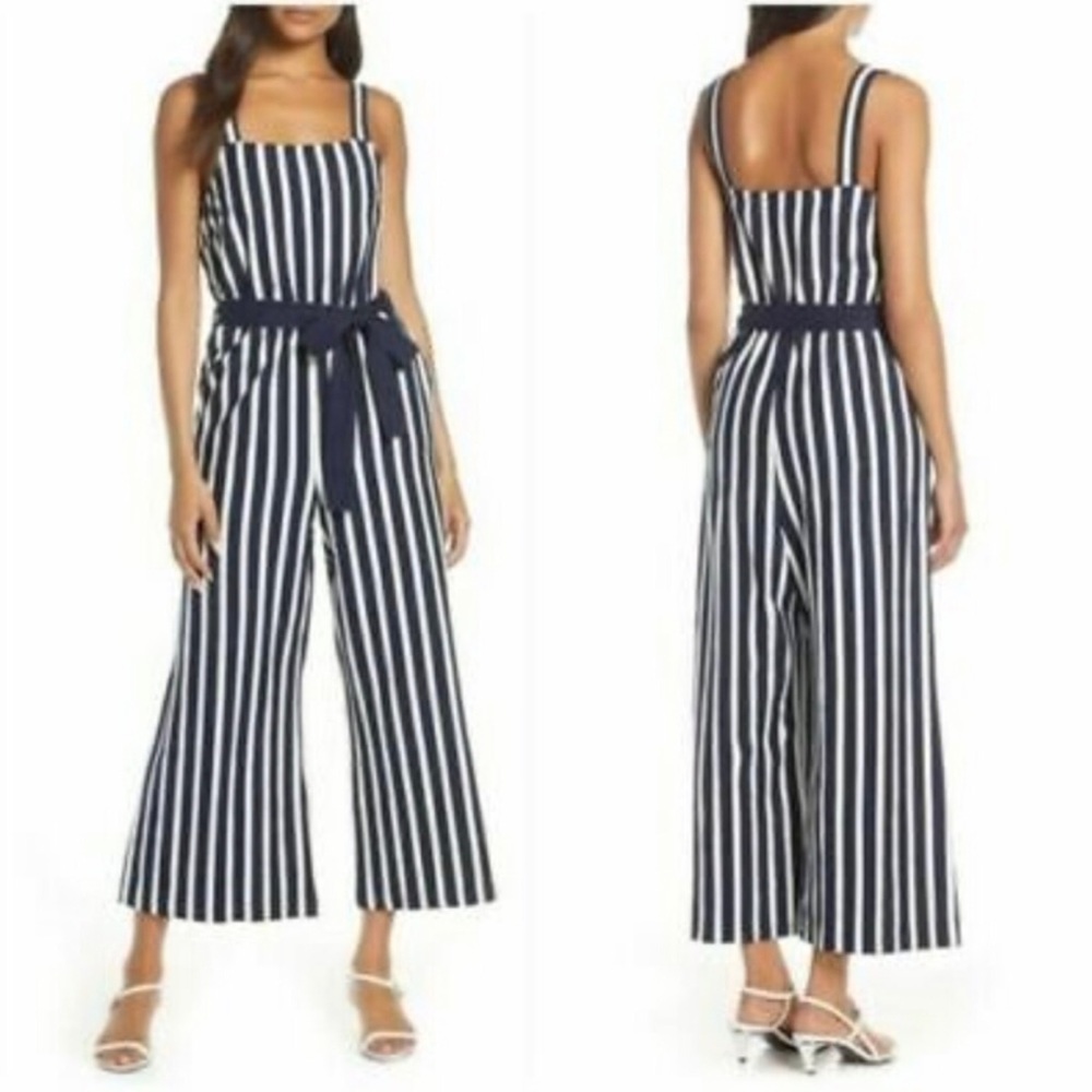 J Crew Striped Jumpsuit